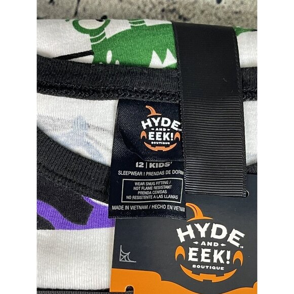 Hyde & Eek! Kid's sz 12 Mummy Halloween Matching Family Pajama 2-pc set - Picture 3 of 7